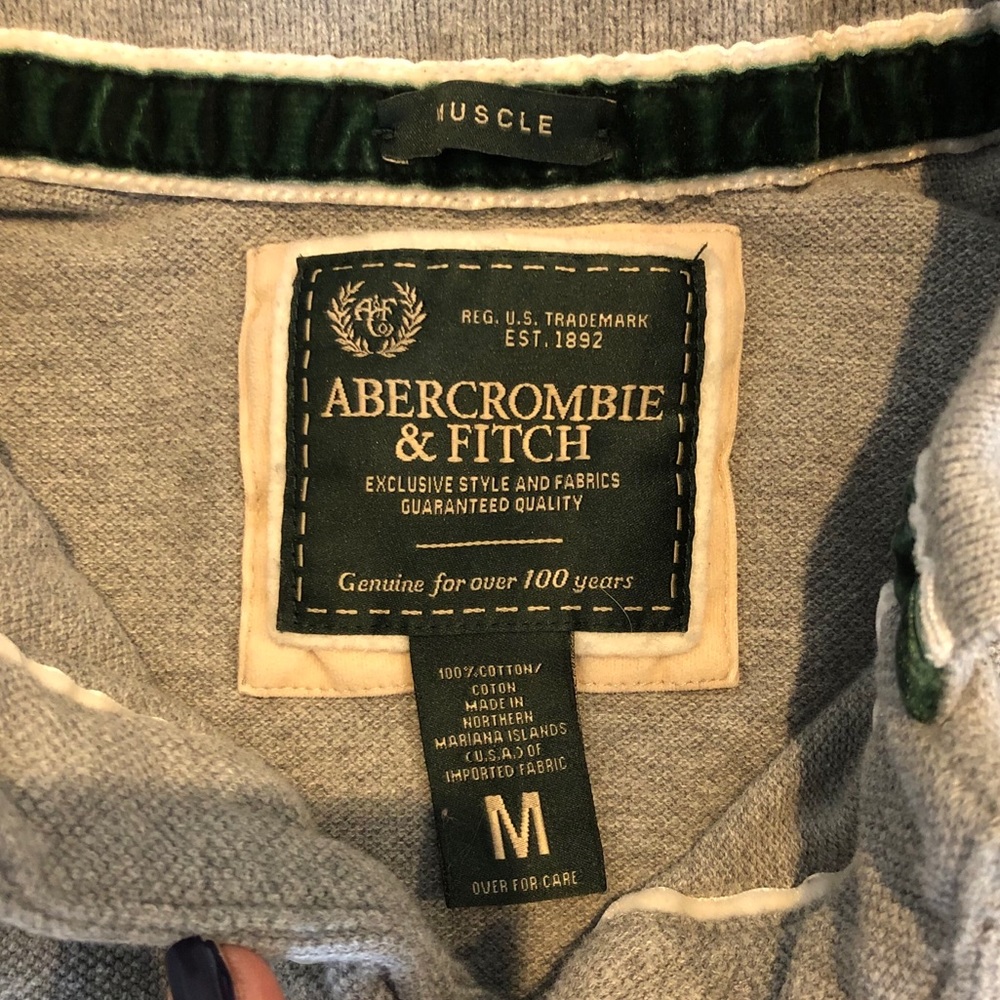 A&F Vintage Men’s Muscle Polo Shirt - Picture 3 of 7